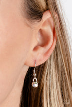 Load image into Gallery viewer, Stardust Saucer - White and Silver Necklace- Paparazzi Accessories