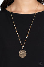 Load image into Gallery viewer, Serving the Lord - White and Gold Necklace- Paparazzi Accessories