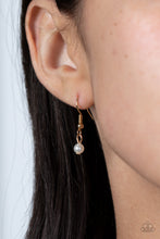 Load image into Gallery viewer, Serving the Lord - White and Gold Necklace- Paparazzi Accessories