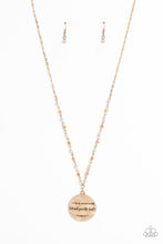 Load image into Gallery viewer, Serving the Lord - White and Gold Necklace- Paparazzi Accessories