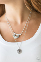 Load image into Gallery viewer, Gypsy Go-Getter- Green and Silver Necklace- Paparazzi Accessories