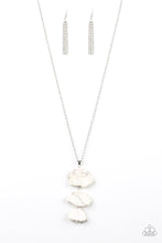 Load image into Gallery viewer, On The ROAM Again!- White and Silver Necklace- Paparazzi Accessories