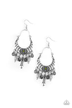 Load image into Gallery viewer, Nature Escape- Green and Silver Earrings- Paparazzi Accessories