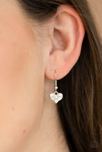 Load image into Gallery viewer, Bare Your Heart- White and Silver Necklace- Paparazzi Accessories
