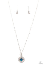 Load image into Gallery viewer, Springtime Twinkle- Blue and Silver Necklace- Paparazzi Accessories