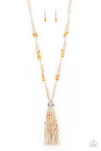 Load image into Gallery viewer, Summery Sensations- Orange and White Necklace- Paparazzi Accessories