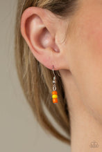 Load image into Gallery viewer, Summery Sensations- Orange and White Necklace- Paparazzi Accessories