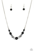 Load image into Gallery viewer, The Big-Leaguer- Black and Silver Necklace- Paparazzi Accessories