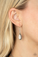 Load image into Gallery viewer, Elemental Eden- White and Silver Necklace- Paparazzi Accessories