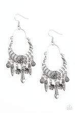 Load image into Gallery viewer, Nature Escape- Silver Earrings- Paparazzi Accessories