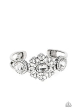 Load image into Gallery viewer, Daydream Dazzle- White and Silver Bracelet- Paparazzi Accessories