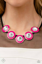 Load image into Gallery viewer, Feminine Flair- Pink and Silver Necklace- Paparazzi Accessories