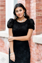 Load image into Gallery viewer, Sensational Showstopper- White and Silver Necklace- Paparazzi Accessories