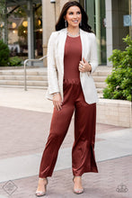 Load image into Gallery viewer, Seasonal Sparkle- White and Silver Earrings- Paparazzi Accessories