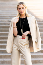 Load image into Gallery viewer, Starry Streamers- White and Gold Earrings- Paparazzi Accessories