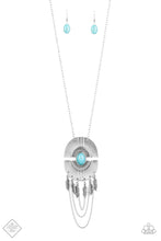 Load image into Gallery viewer, Desert Culture- Blue and Silver Necklace- Paparazzi Accessories