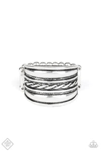 Let It LAYER- Silver Ring- Paparazzi Accessories