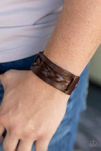 Load image into Gallery viewer, Practical Pioneer- Brown and Silver Wrap- Paparazzi Accessories