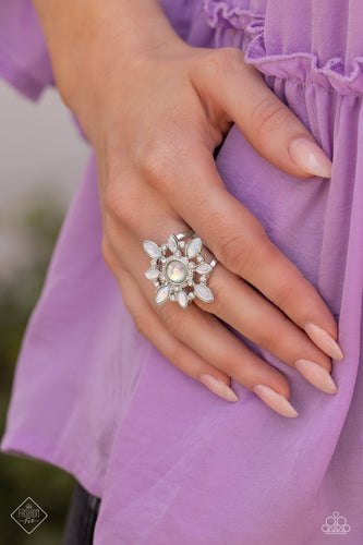 A Summer Spell- Green and Silver Ring- Paparazzi Accessories