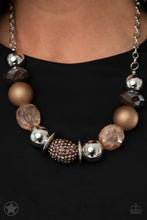 Load image into Gallery viewer, A Warm Welcome- Copper Multi Toned Necklace- Paparazzi Accessories