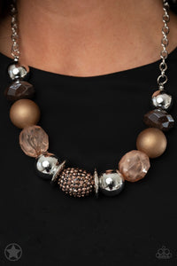 A Warm Welcome- Copper Multi Toned Necklace- Paparazzi Accessories