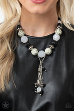 Load image into Gallery viewer, Break A Leg!- Black and White Necklace- Paparazzi Accessories