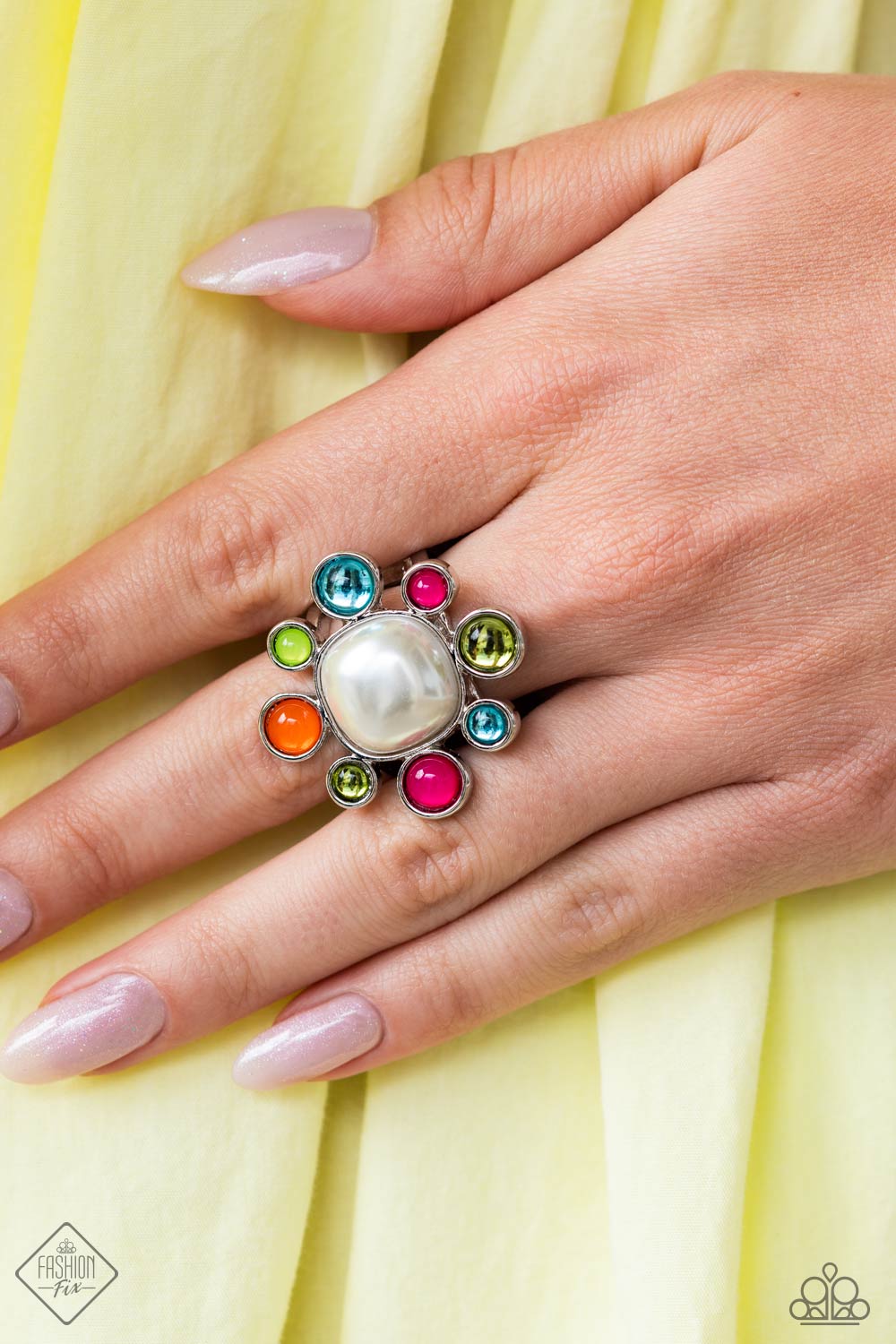 Candescent Collector- Multicolored Silver Ring- Paparazzi Accessories