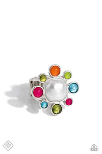 Candescent Collector- Multicolored Silver Ring- Paparazzi Accessories