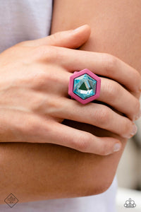 Changing Class- Pink Multicolored Ring- Paparazzi Accessories