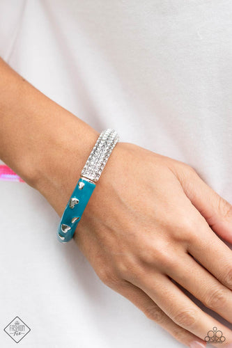 Color Caliber- Blue and Silver Bracelet- Paparazzi Accessories