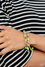 Load image into Gallery viewer, Confident Collision- Multicolored Silver Bracelet- Paparazzi Accessories