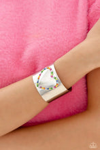 Load image into Gallery viewer, Cuffing Season- Multicolored Silver Bracelet- Paparazzi Accessories