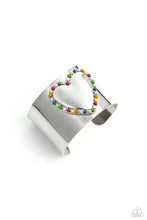 Load image into Gallery viewer, Cuffing Season- Multicolored Silver Bracelet- Paparazzi Accessories