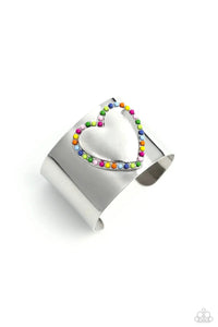 Cuffing Season- Multicolored Silver Bracelet- Paparazzi Accessories