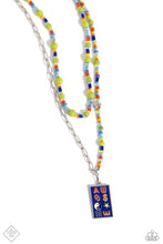 Load image into Gallery viewer, Curated Collision- Multicolored Silver Necklace- Paparazzi Accessories