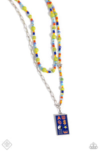 Curated Collision- Multicolored Silver Necklace- Paparazzi Accessories