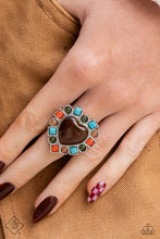 Load image into Gallery viewer, Desertscape Decadence- Brown Multicolored Ring- Paparazzi Accessories