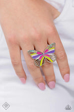 Load image into Gallery viewer, Do The FLIGHT Thing- Multicolored Silver Ring- Paparazzi Accessories