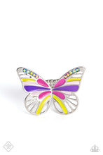 Load image into Gallery viewer, Do The FLIGHT Thing- Multicolored Silver Ring- Paparazzi Accessories