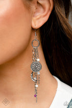 Load image into Gallery viewer, Esteemed Explorer- Purple and Silver Earrings- Paparazzi Accessories