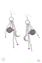 Load image into Gallery viewer, Esteemed Explorer- Purple and Silver Earrings- Paparazzi Accessories