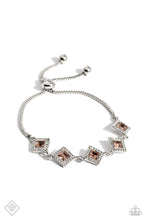 Load image into Gallery viewer, Exclusive Exhibit- Orange and Silver Bracelet- Paparazzi Accessories