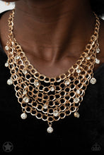 Load image into Gallery viewer, Fishing For Compliments- Gold Necklace- Paparazzi Accessories