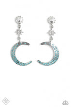 Load image into Gallery viewer, Galactic Grouping- Blue and Silver Earrings- Paparazzi Accessories