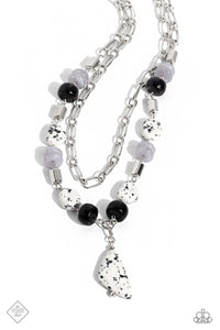 High-End Habitat- Black and Silver Necklace- Paparazzi Accessories