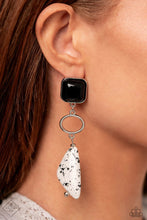 Load image into Gallery viewer, High-End Hallmark- Black and Silver Earrings- Paparazzi Accessories