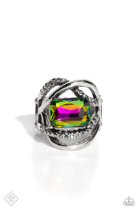 Incandescent Introduction- Multicolored Silver Ring- Paparazzi Accessories