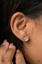 Load image into Gallery viewer, Just In TIMELESS- White and Gold Earrings- Paparazzi Accessories