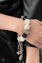 Load image into Gallery viewer, Lights! Camera! Action!- Black and Silver Bracelet- Paparazzi Accessories