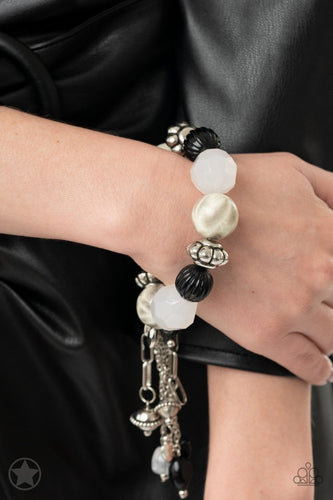 Lights! Camera! Action!- Black and Silver Bracelet- Paparazzi Accessories